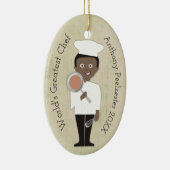 Culinair afstudeerder Afrikaanse kerstsieraad Keramisch Ornament (Rechts)