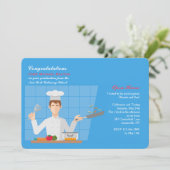 Culinair Afstudeerder Uitnodiging (Staand voorkant)