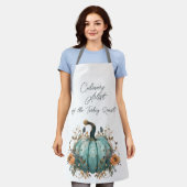 Culinair Artiest van de Turkije Gebraden Blauwe Po Schort (Gedragen)