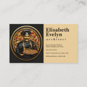 Culinair Artistry: Pizza Chef Visitekaartje (Achterkant)