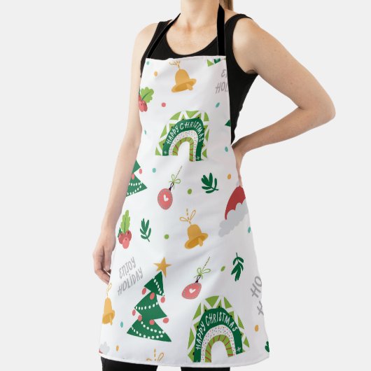 Culinair Canvas All-over Print Schort - groot (Insitu)