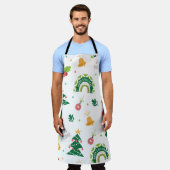 Culinair Canvas All-over Print Schort - groot (Gedragen)