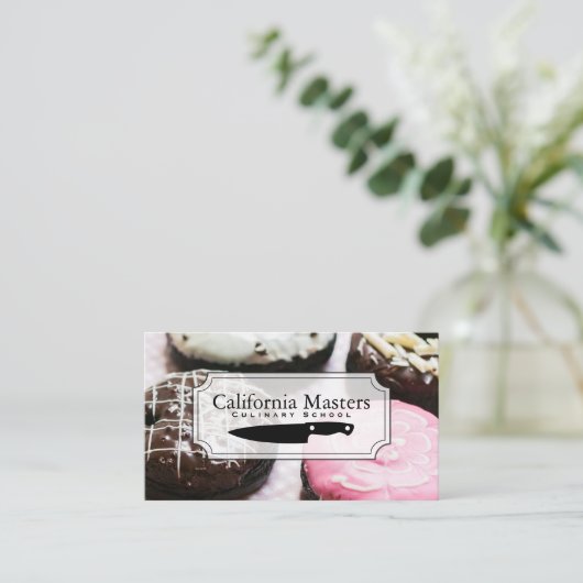 Culinair Chef | Donuts Visitekaartje (Staand voorkant)