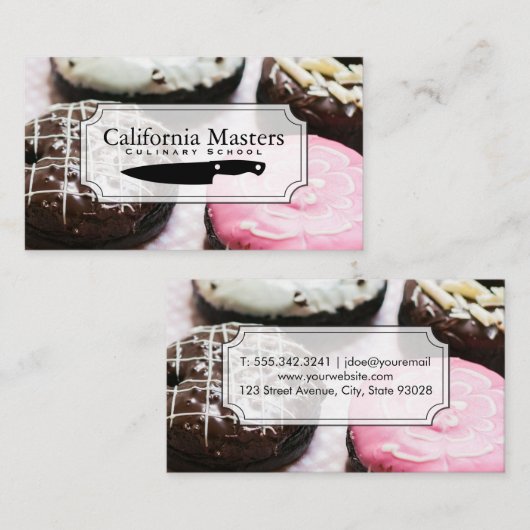 Culinair Chef | Donuts Visitekaartje (Voorkant / Achterkant)