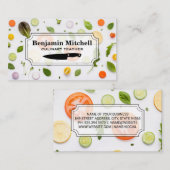 Culinair Chef | Groente ingrediënten  Visitekaartje (Voorkant / Achterkant)