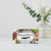 Culinair Chef | Groenten Kruiden Visitekaartje (Staand voorkant)