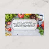 Culinair Chef | Groenten Kruiden Visitekaartje (Achterkant)