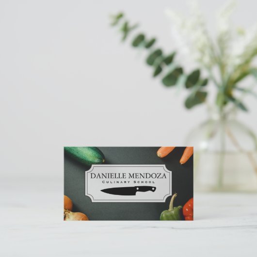 Culinair Chef | Groenten op Tafel Visitekaartje (Staand voorkant)