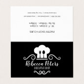 culinair | Chef Hat Visitekaartje (Buitenkant ongevouwen)