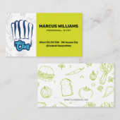 Culinair chef-kok Pet | restauranteigenaar Visitekaartje (Voorkant / Achterkant)