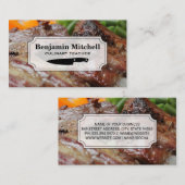 Culinair Chef | Voedselachtergrond Visitekaartje (Voorkant / Achterkant)