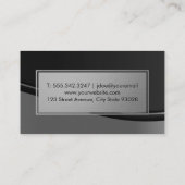 culinair | Chefmes | Metaalgolf Visitekaartje (Achterkant)