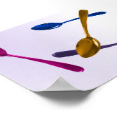 Culinair Colorful Spoons Poster (Hoek)