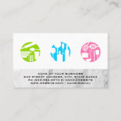 Culinair gereedschap | Marmeren textuur Visitekaartje (Achterkant)