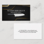 culinair | keukenmes | koken visitekaartje (Voorkant / Achterkant)