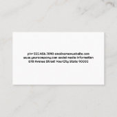 culinair kok | Hout | Lei Grijs Visitekaartje (Achterkant)