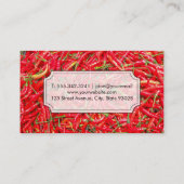 culinair kok | Red Chilis Visitekaartje (Achterkant)