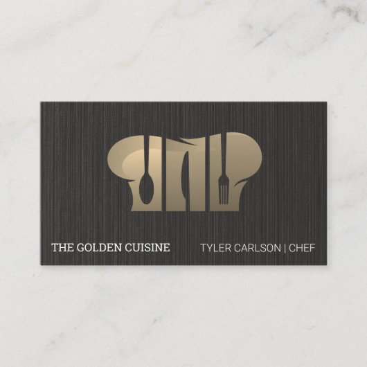 Culinair logo | Restaurant | Chef Visitekaartje (Voorkant)