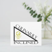 Culinair onklinkend briefkaart (Staand voorkant)