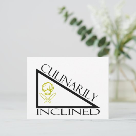 Culinair onklinkend briefkaart (Staand voorkant)