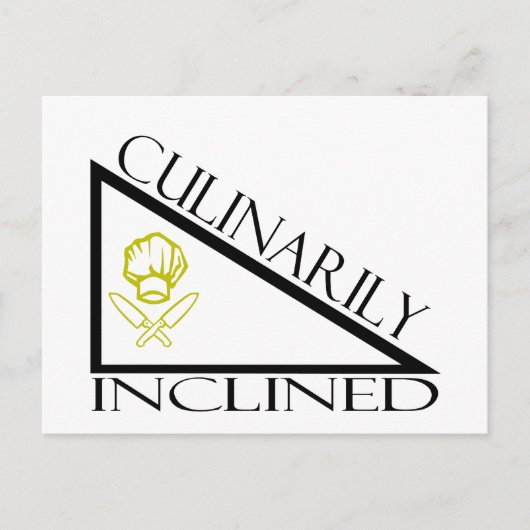 Culinair onklinkend briefkaart (Voorkant)