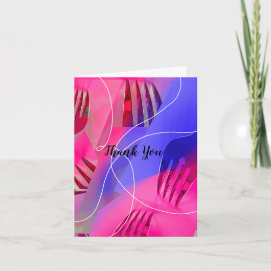 Culinair ontwerp bedankkaart (Voorkant)