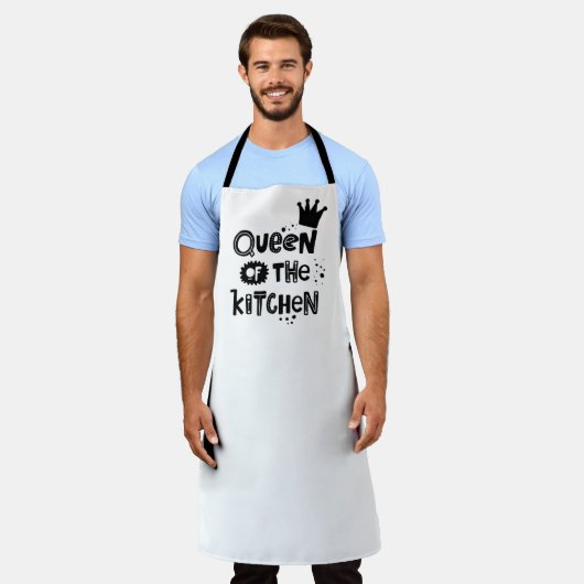 Culinair Royalty-vrije keuken: Keuken Koningin Schort (Gedragen)