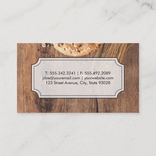 Culinair | Uitvoerend Chef | Hout Visitekaartje (Achterkant)