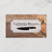 Culinair | Uitvoerend Chef | Hout Visitekaartje (Voorkant)