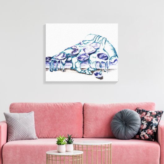 Culinair verlangen canvas afdruk (Insitu (Woonkamer))