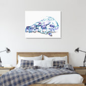 Culinair verlangen canvas afdruk (Insitu (Slaapkamer))