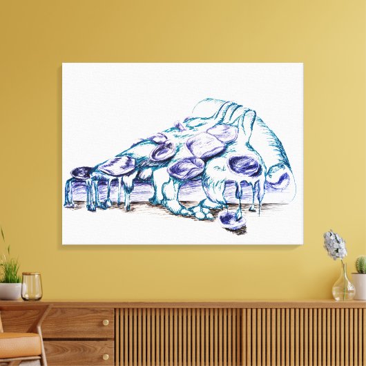 Culinair verlangen canvas afdruk (Insitu (Woonkamer))