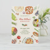 Culinair voedsel kaart (Staand voorkant)