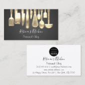 Culinaire Aangepast koken van Chef Restaurant Visitekaartje (Voorkant / Achterkant)