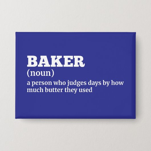 Culinaire bakkersdefinitie button (Voorkant)