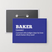 Culinaire bakkersdefinitie button (Voorkant / Achterkant)