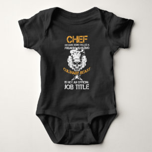 Culinaire Beast Funny Kitchen Kaaf Cuisine Cook Romper