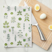 Culinaire Botanicals Groen Theedoek (Quarter Fold)