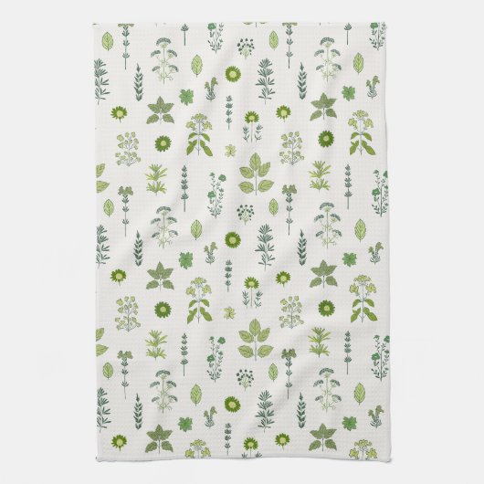 Culinaire Botanicals Groen Theedoek (Verticaal)