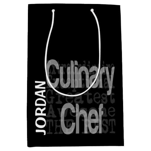 Culinaire Chef Extraordinaire CUSTOM Medium Cadeauzakje (Voorkant)