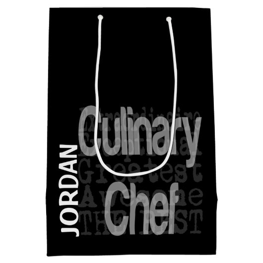 Culinaire Chef Extraordinaire CUSTOM Medium Cadeauzakje (Achterkant)