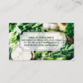 Culinaire Chef | Groenten | Foodie Visitekaartje (Achterkant)