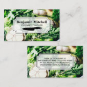 Culinaire Chef | Groenten | Foodie Visitekaartje (Voorkant / Achterkant)