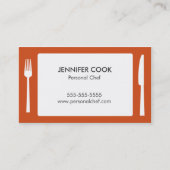 Culinaire chef-kok Catering Placemat Visitekaartje (Voorkant)