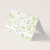 Culinaire Chef | Restauranteigenaar | Leder Visitekaartje (Achterkant)