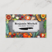 Culinaire Chef | Tafelgehalte groenten en fruit Visitekaartje (Voorkant)