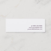 Culinaire Chef Whisk Logo Paars Visitekaartje (Achterkant)