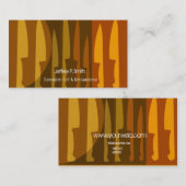 Culinaire Cook Chef Knife Koken Visitekaartje (Voorkant / Achterkant)