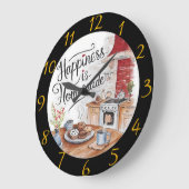 Culinaire Creatie op een Bord Grote Klok (Hoek)