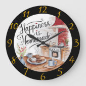 Culinaire Creatie op een Bord Grote Klok (Voorkant)